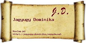 Jagyugy Dominika névjegykártya